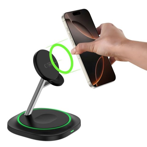 TECH-PROTECT QI15W-A46 3IN1 MAGNETIC MAGSAFE WIRELESS CHARGER BLACK Tech-Protect