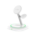 TECH-PROTECT QI15W-A46 3IN1 MAGNETIC MAGSAFE WIRELESS CHARGER WHITE Tech-Protect
