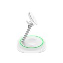 TECH-PROTECT QI15W-A46 3IN1 MAGNETIC MAGSAFE WIRELESS CHARGER WHITE Tech-Protect