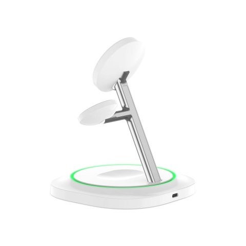 TECH-PROTECT QI15W-A46 3IN1 MAGNETIC MAGSAFE WIRELESS CHARGER WHITE Tech-Protect