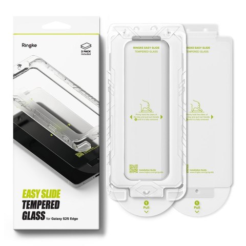 SZKŁO HARTOWANE RINGKE EASY SLIDE 2-PACK GALAXY S25 EDGE CLEAR Ringke