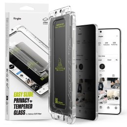 SZKŁO HARTOWANE RINGKE EASY SLIDE 2-PACK GALAXY S25 EDGE PRIVACY Ringke