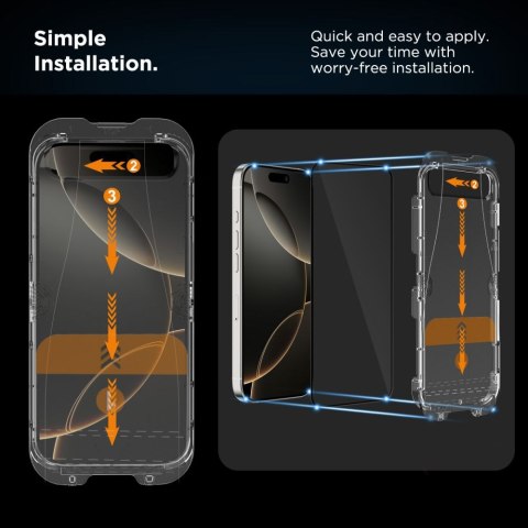 SZKŁO HARTOWANE TECH-PROTECT QUICK SET+ 2-PACK IPHONE 15 / 16 BLACK Tech-Protect