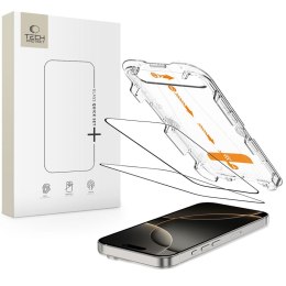 SZKŁO HARTOWANE TECH-PROTECT QUICK SET+ 2-PACK IPHONE 16 PRO BLACK Tech-Protect