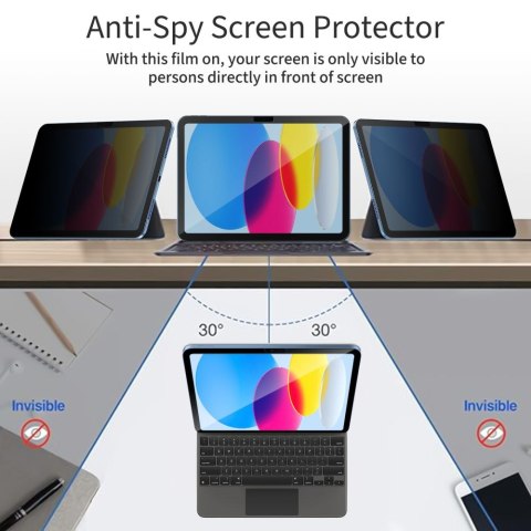 SZKŁO PRYWATYZUJĄCE TECH-PROTECT GLASS SPY+ IPAD 10.9" 10 / 2022 / 11" 11 / 2025 PRIVACY Tech-Protect