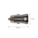 TECH-PROTECT CC01 2-PORT CAR CHARGER PD 45W / QC3.0 BLACK Tech-Protect