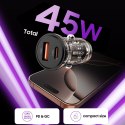 TECH-PROTECT CC01 2-PORT CAR CHARGER PD 45W / QC3.0 BLACK Tech-Protect