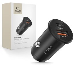 TECH-PROTECT CC02 2-PORT CAR CHARGER PD 35W / QC3.0 BLACK Tech-Protect
