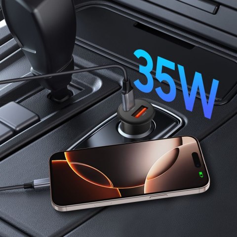 TECH-PROTECT CC02 2-PORT CAR CHARGER PD 35W / QC3.0 BLACK Tech-Protect