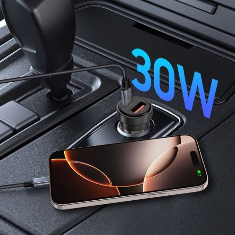 TECH-PROTECT CC03 2-PORT CAR CHARGER PD 30W / QC3.0 BLACK Tech-Protect