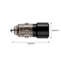 TECH-PROTECT CC03 2-PORT CAR CHARGER PD 75W BLACK Tech-Protect
