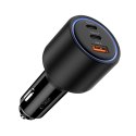 TECH-PROTECT CC04 3-PORT CAR CHARGER PD 130W BLACK Tech-Protect