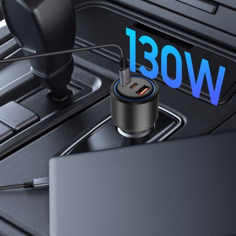 TECH-PROTECT CC04 3-PORT CAR CHARGER PD 130W BLACK Tech-Protect