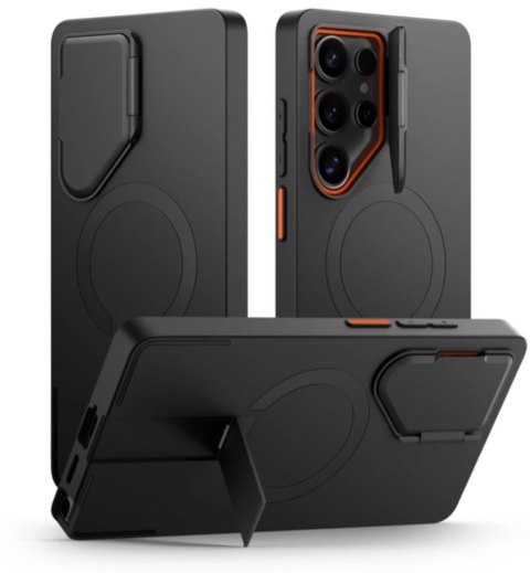 TECH-PROTECT KEVLAR AURA MAGSAFE GALAXY S25 ULTRA BLACK/ORANGE Tech-Protect