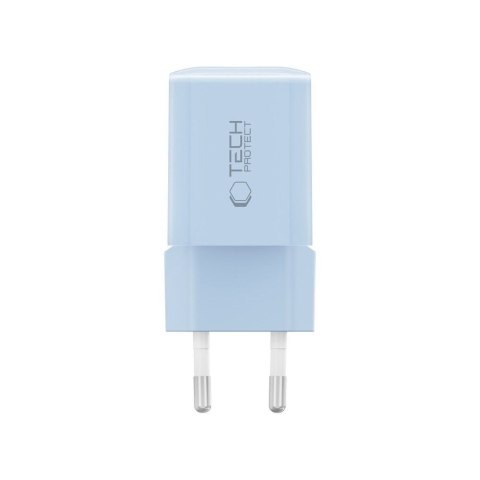 TECH-PROTECT NCM33 2-PORT NETWORK CHARGER PD 33W / QC3.0 BABY BLUE Tech-Protect