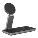 TECH-PROTECT QI15W-A47 3IN1 MAGNETIC MAGSAFE WIRELESS CHARGER BLACK Tech-Protect