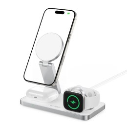 TECH-PROTECT QI15W-A47 3IN1 MAGNETIC MAGSAFE WIRELESS CHARGER WHITE Tech-Protect