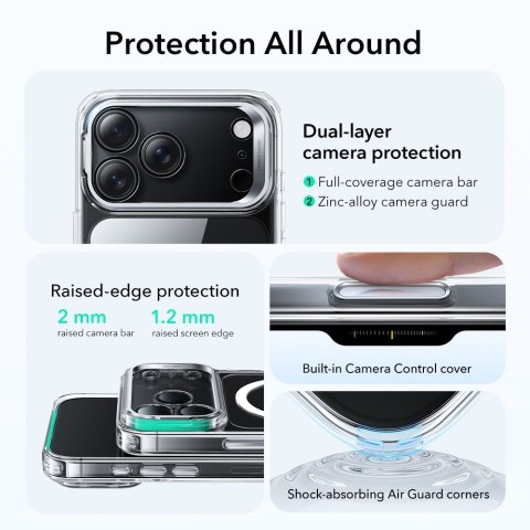 ESR CLASSIC HYBRID KICKSTAND MAGSAFE IPHONE 17 PRO CLEAR ESR