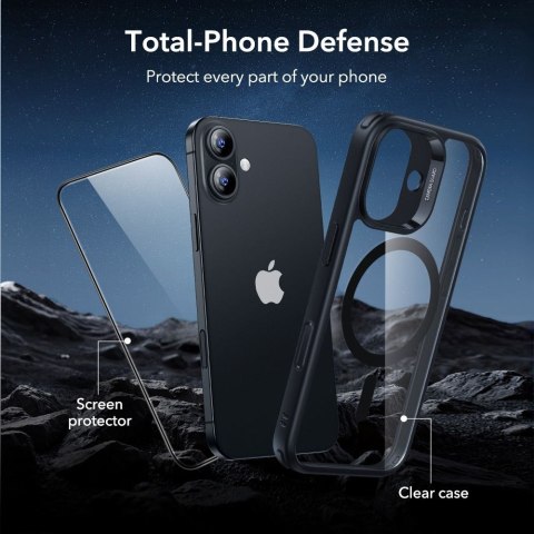 ESR CLASSIC HYBRID MAGSAFE & TEMPERED GLASS IPHONE 17 CLEAR/BLACK ESR
