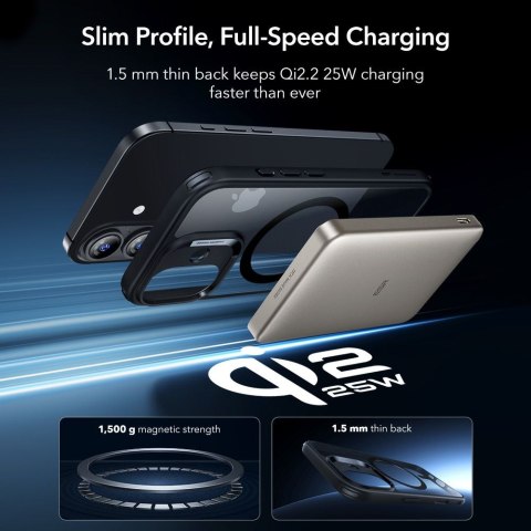 ESR CLASSIC HYBRID MAGSAFE & TEMPERED GLASS IPHONE 17 CLEAR/BLACK ESR