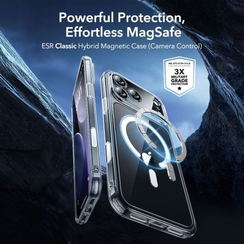 ESR CLASSIC HYBRID MAGSAFE & TEMPERED GLASS IPHONE 17 PRO CLEAR ESR