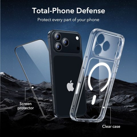 ESR CLASSIC HYBRID MAGSAFE & TEMPERED GLASS IPHONE 17 PRO CLEAR ESR