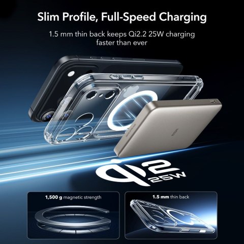 ESR CLASSIC HYBRID MAGSAFE & TEMPERED GLASS IPHONE 17 PRO CLEAR ESR