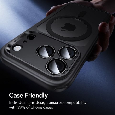OSŁONA NA APARAT ESR ARMORITE CAMERA PROTECTOR IPHONE 14 PRO / PRO MAX / 15 PRO / MAX / 16 PRO / MAX / 17 PRO / MAX BLACK ESR