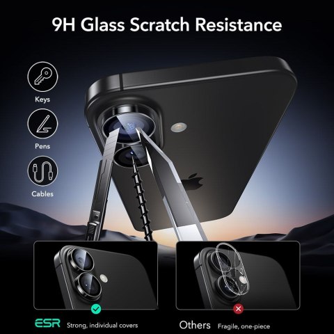 OSŁONA NA APARAT ESR ARMORITE CAMERA PROTECTOR IPHONE 16 / 16 PLUS / 17 BLACK ESR
