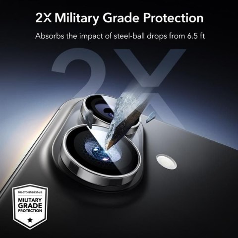 OSŁONA NA APARAT ESR ARMORITE CAMERA PROTECTOR IPHONE 16 / 16 PLUS / 17 CLEAR ESR