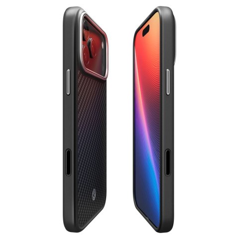 SPIGEN ENZO ARAMID 'T' MAG MAGSAFE IPHONE 17 PRO MAX BLACK/SILVER Spigen
