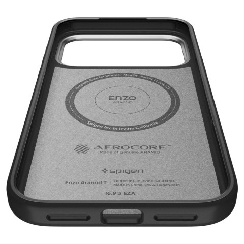 SPIGEN ENZO ARAMID 'T' MAG MAGSAFE IPHONE 17 PRO MAX BLACK/SILVER Spigen