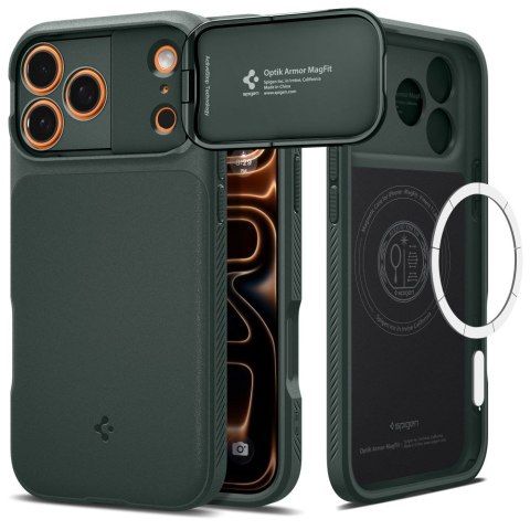 SPIGEN OPTIK ARMOR MAG MAGSAFE IPHONE 17 PRO ABYSS GREEN Spigen