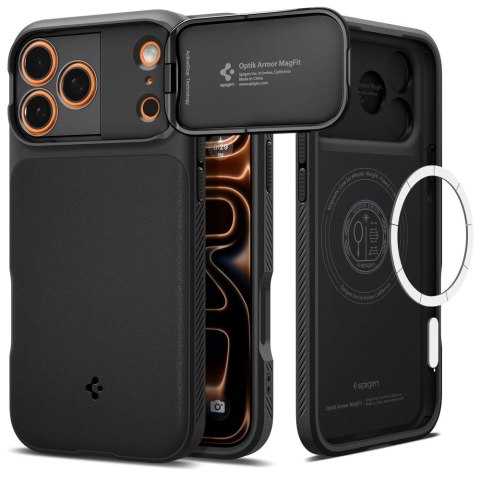 SPIGEN OPTIK ARMOR MAG MAGSAFE IPHONE 17 PRO MAX BLACK Spigen
