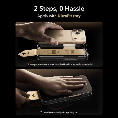 SZKŁO HARTOWANE ESR ULTRAFIT ARMORITE PRO TEMPERED GLASS IPHONE 17 PRO BLACK ESR