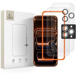SZKŁO HARTOWANE TECH-PROTECT EASY SET+ 3-PACK IPHONE 16 PRO / 17 PRO CLEAR Tech-Protect