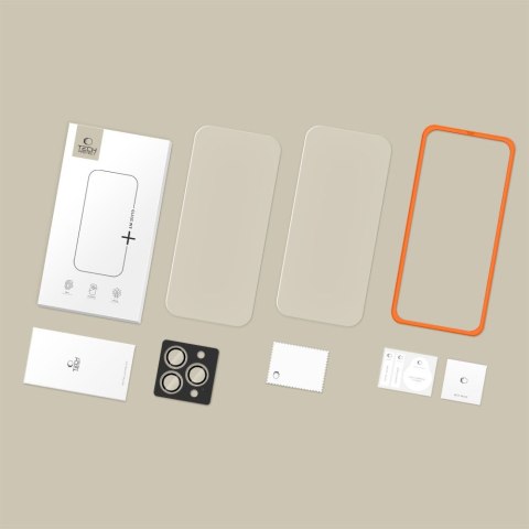 SZKŁO HARTOWANE TECH-PROTECT EASY SET+ 3-PACK IPHONE 16 PRO / 17 PRO CLEAR Tech-Protect