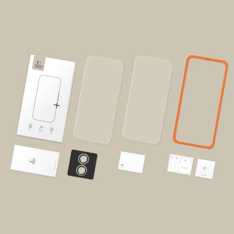 SZKŁO HARTOWANE TECH-PROTECT EASY SET+ 3-PACK IPHONE 17 CLEAR Tech-Protect