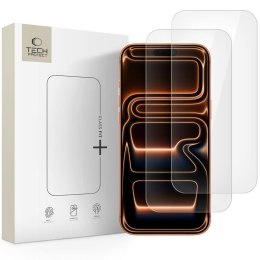 SZKŁO HARTOWANE TECH-PROTECT GLASS FIT+ 2-PACK IPHONE 16 PRO / 17 / 17 PRO CLEAR Tech-Protect