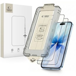 SZKŁO HARTOWANE TECH-PROTECT QUICK SET+ 2-PACK IPHONE 17 BLACK Tech-Protect