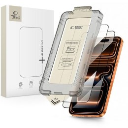 SZKŁO HARTOWANE TECH-PROTECT QUICK SET+ 2-PACK IPHONE 17 PRO BLACK Tech-Protect
