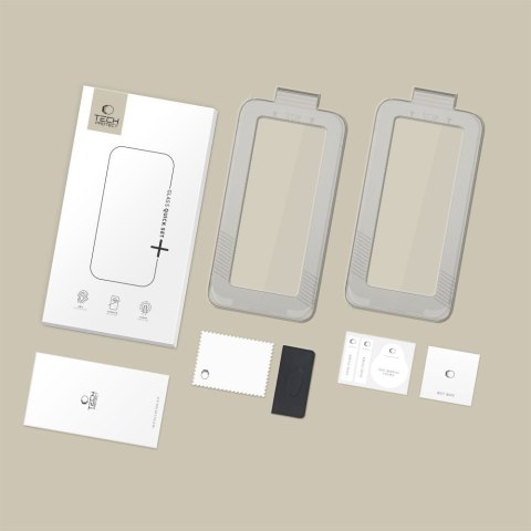 SZKŁO HARTOWANE TECH-PROTECT QUICK SET+ 2-PACK IPHONE 17 PRO MAX BLACK Tech-Protect