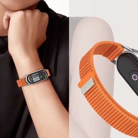 TECH-PROTECT NYLON STRIPE XIAOMI SMART BAND 8 / 9 / 10 / NFC BLACK/ORANGE Tech-Protect