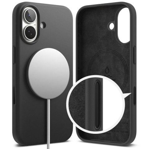 RINGKE SILICONE MAGNETIC MAGSAFE IPHONE 17 BLACK Ringke