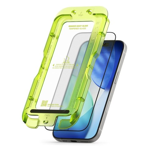 SZKŁO HARTOWANE RINGKE EASY SLIDE 2-PACK IPHONE 17 BLACK Ringke