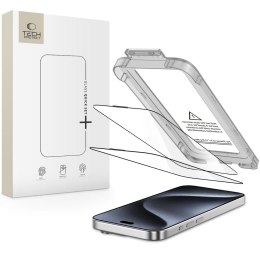 SZKŁO HARTOWANE TECH-PROTECT QUICK SET+ 2-PACK IPHONE 15 PRO BLACK Tech-Protect