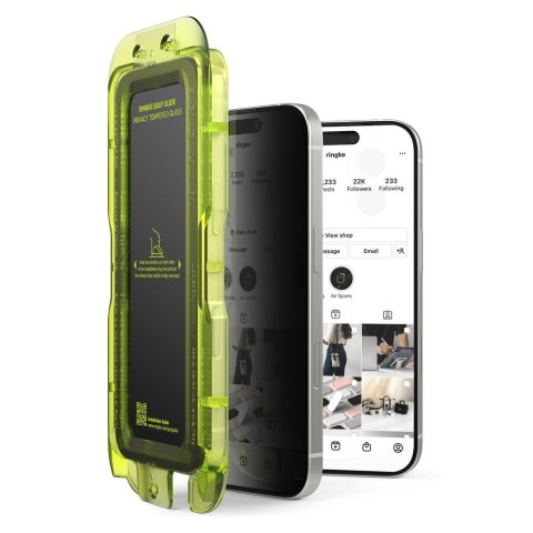 SZKŁO PRYWATYZUJĄCE RINGKE EASY SLIDE 2-PACK IPHONE 17 PRIVACY Ringke
