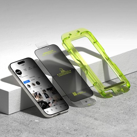 SZKŁO PRYWATYZUJĄCE RINGKE EASY SLIDE 2-PACK IPHONE 17 PRIVACY Ringke