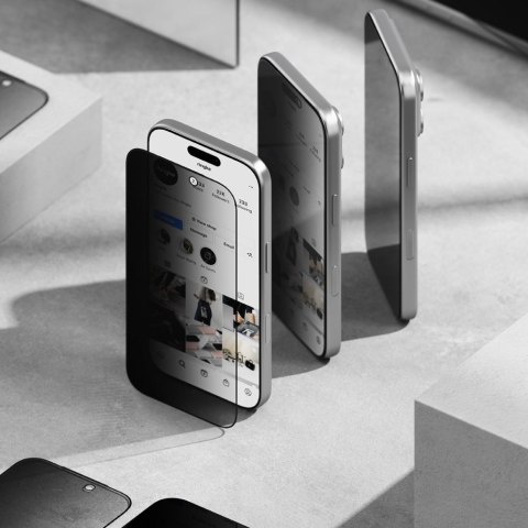 SZKŁO PRYWATYZUJĄCE RINGKE EASY SLIDE 2-PACK IPHONE 17 PRIVACY Ringke