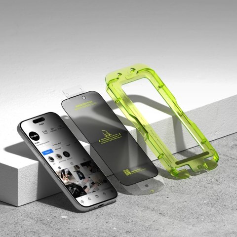 SZKŁO PRYWATYZUJĄCE RINGKE EASY SLIDE 2-PACK IPHONE 17 PRO MAX PRIVACY Ringke